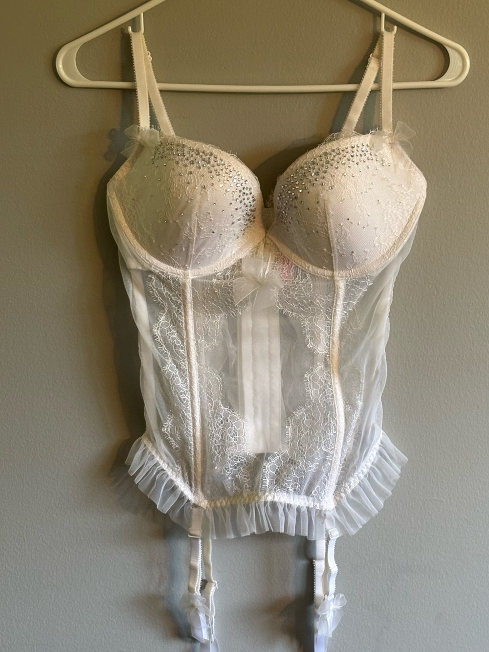 Victoria’s Secret Dream Angels Bridal Corset Bustier Size 34D